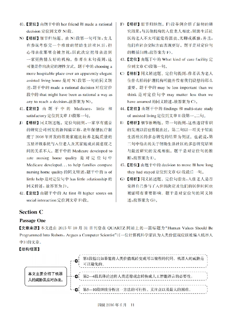 2016.06四级解析全3套(带书签)_02.四六级真题+模拟题（0128）_四级真题+音频+解析(0128)_03.2016&mdash;2025年新题型_2016年06月四级