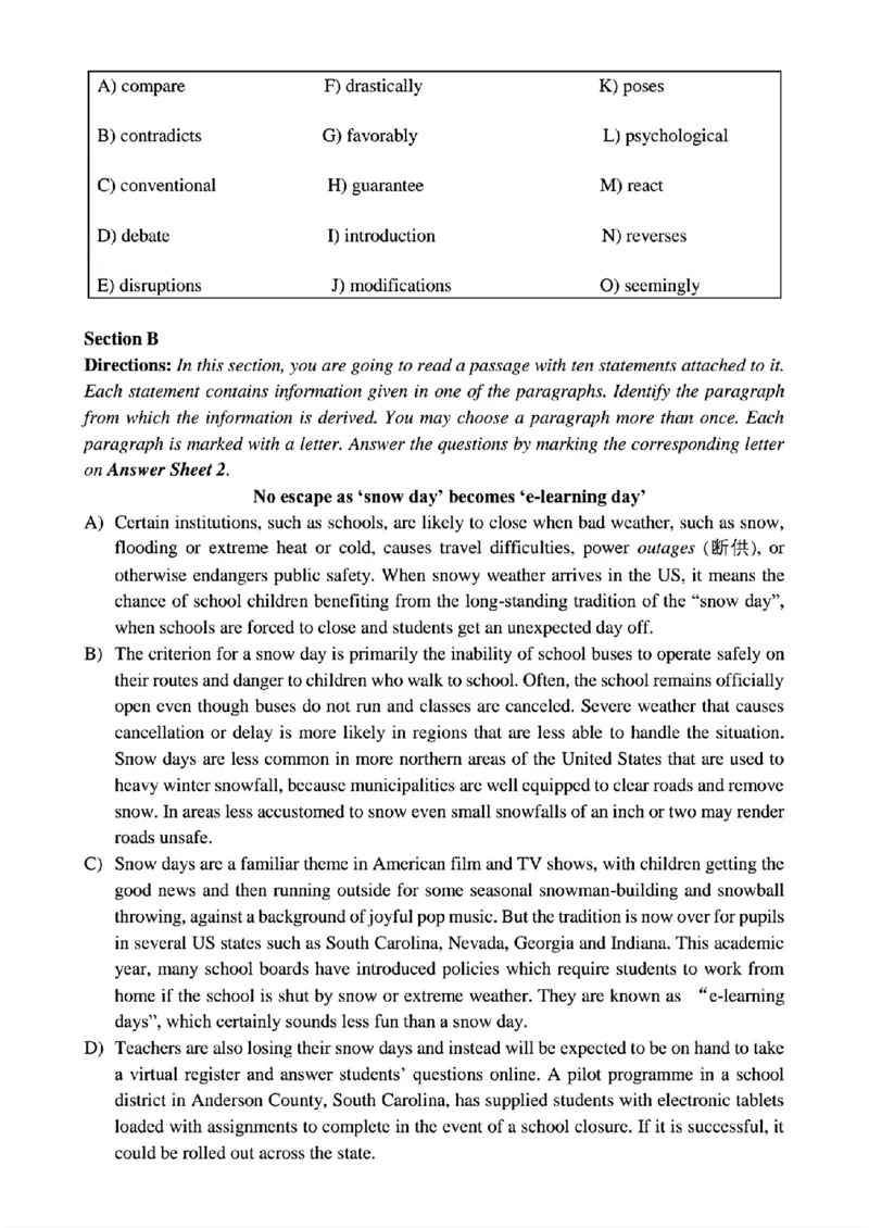 2024.06英语四级真题第3套_最新更新，视频都在这_2026、6月四级速转存易和谐_四六级真题+资料包_四级真题_2024年CET4真题及答案解析(全三套)