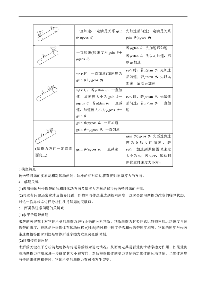 考点13动力学中的两类常见模型（原卷版）_04高考物理_通用版（老高考）复习资料_2024年复习资料_完备战2024年高考物理一轮复习考点帮（全国通用）