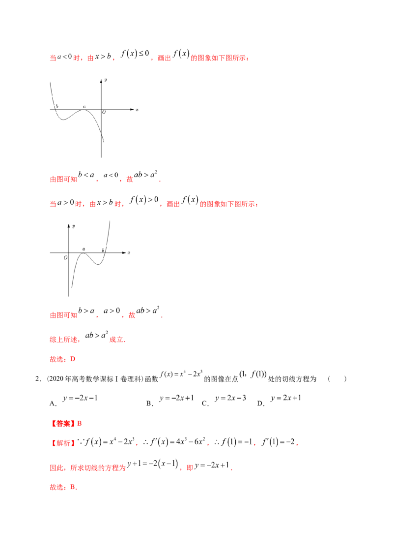 考向10函数与导数（重点）-备战2023年高考数学一轮复习考点微专题（全国通用）（解析版）_02高考数学_通用版（老高考）复习资料_2023年复习资料_一轮复习