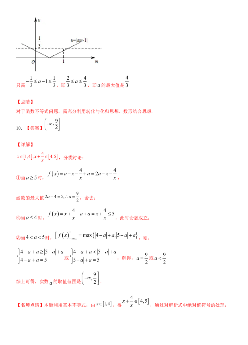 考点07函数的单调性与最值（重点）-备战2022年高考数学一轮复习考点微专题（新高考地区专用）_02高考数学_新高考复习资料_2022年新高考资料