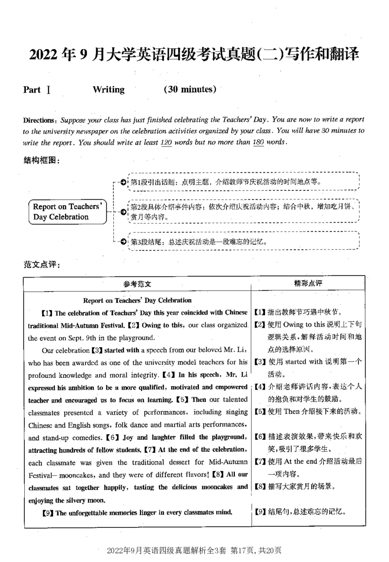 2022.09四级解析全3套(带书签)_02.四六级真题+模拟题（0128）_四级真题+音频+解析(0128)_03.2016&mdash;2025年新题型_2022年09月四级