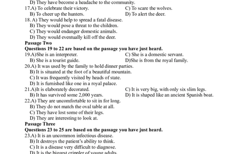 2013年12月六级考试真题（二）_02.四六级真题+模拟题（0128）_六级真题+音频+解析(0128)_02.2013&mdash;2015六级旧题型_2013年12月六级_真题word