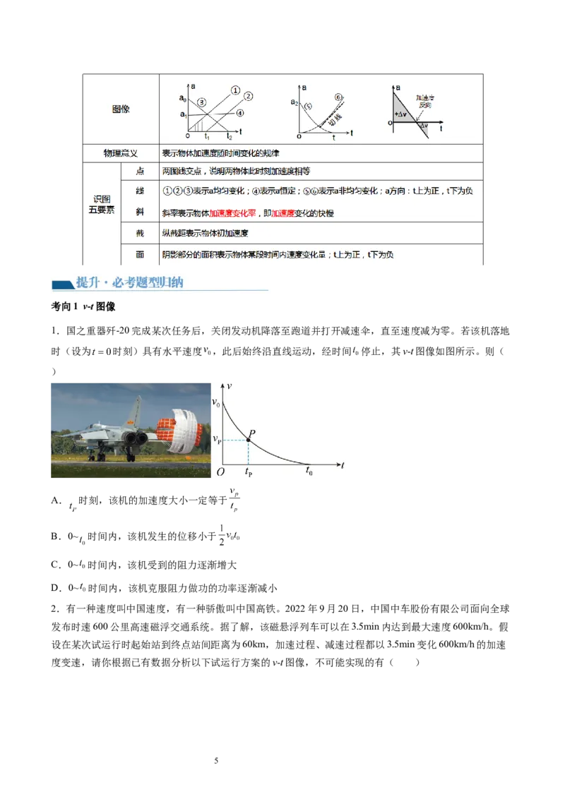 第04讲运动图像问题追及相遇问题（讲义）（原卷版）_04高考物理_新高考复习资料_2024新高考复习资料_一轮复习资料_2024年高考物理一轮复习讲练测（讲义+练习+课件）（新高考）