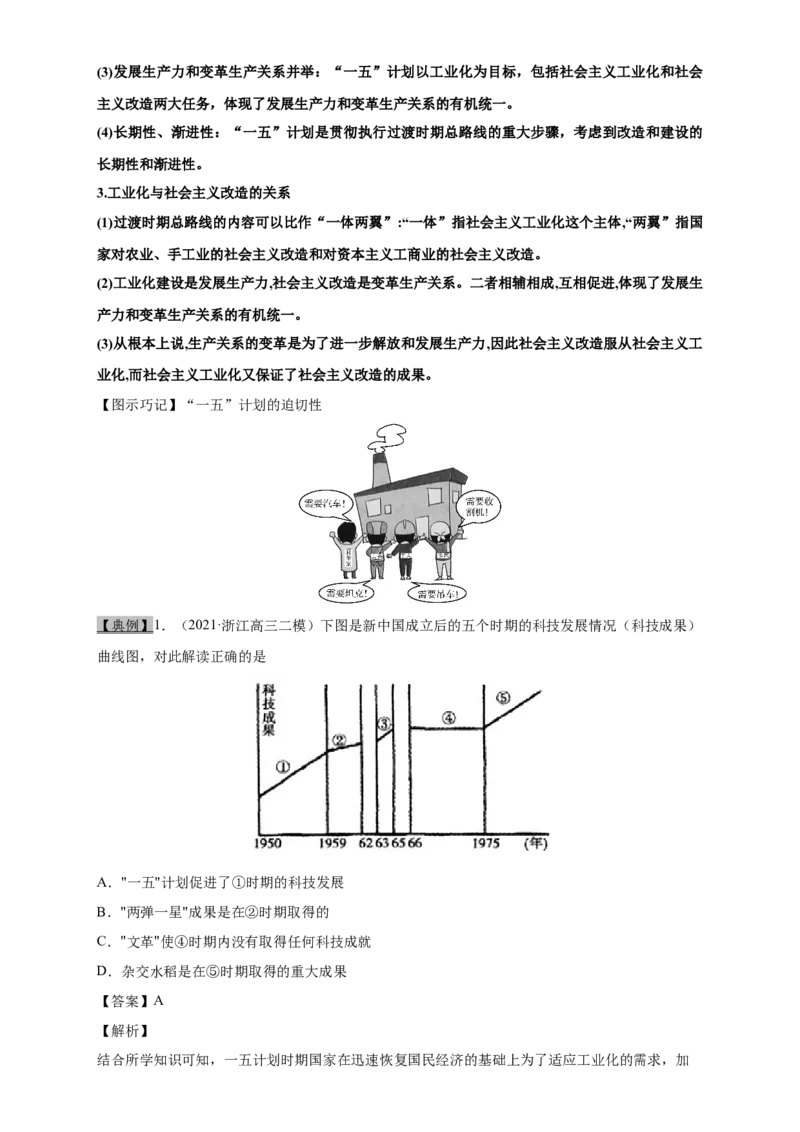 考点17经济建设的发展和曲折-备战2022年高考历史一轮复习考点帮（新高考专用）_07高考历史_新高考复习资料_2022年新高考复习资料_备战2022年历史一轮复习考点帮（新高考）8.2更新