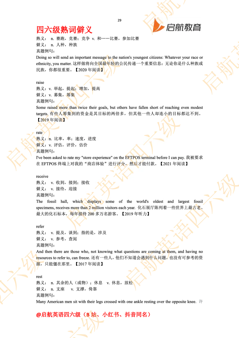 四六级熟词僻义_最新更新，视频都在这_2026、6月四级速转存易和谐_0、2025年12月四级_01.启航四级全程班马天艺_06.熟词僻义
