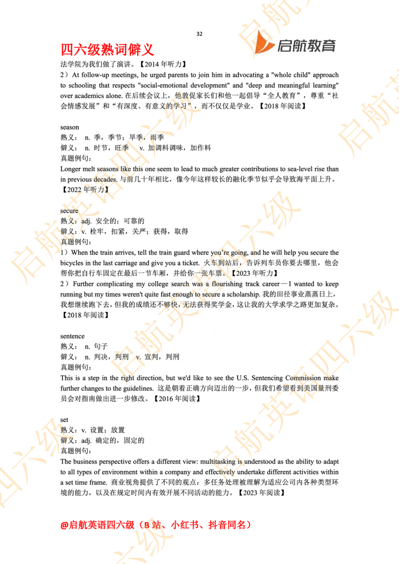 四六级熟词僻义_最新更新，视频都在这_2026、6月四级速转存易和谐_0、2025年12月四级_01.启航四级全程班马天艺_06.熟词僻义