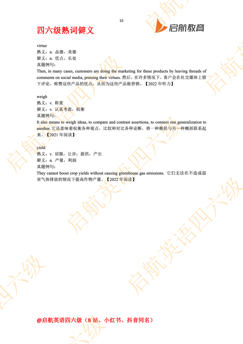 四六级熟词僻义_最新更新，视频都在这_2026、6月四级速转存易和谐_0、2025年12月四级_01.启航四级全程班马天艺_06.熟词僻义