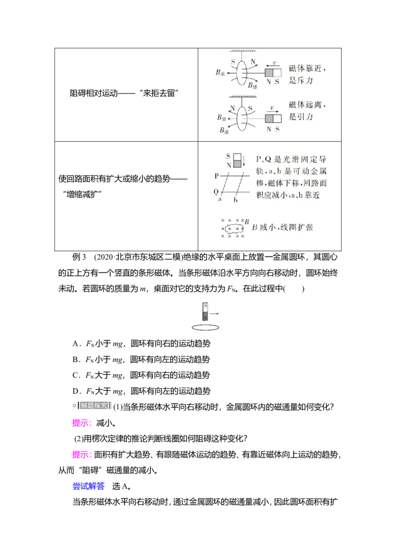 第1讲　电磁感应现象　楞次定律教案_04高考物理_新高考复习资料_2022年新高考复习资料_2022届一轮复习讲练结合_第10章电磁感应_第1讲　电磁感应现象　楞次定律