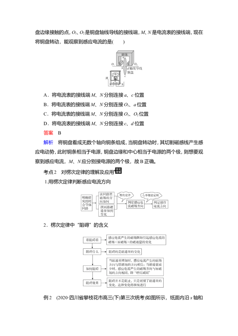 第1讲　电磁感应现象　楞次定律教案_04高考物理_新高考复习资料_2022年新高考复习资料_2022届一轮复习讲练结合_第10章电磁感应_第1讲　电磁感应现象　楞次定律