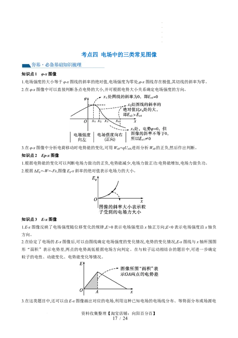 第38讲静电能的性质（讲义）（解析版）_04高考物理_新高考复习资料_2024新高考复习资料_一轮复习资料_2024年高考物理一轮复习讲练测（讲义+练习+课件）（新高考）_讲义+练习