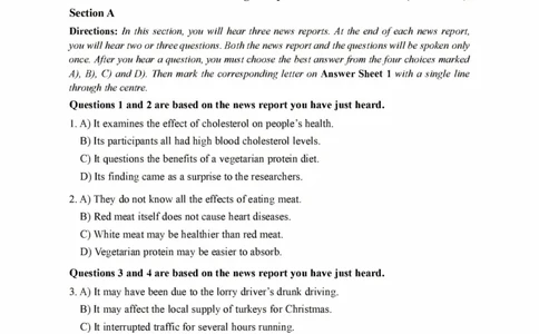 2022年09月四级真题全3套_最新更新，视频都在这_2026、6月四级速转存易和谐_新大学英语2025.6月4.6级真题_※1.四级历年真题、解析及听力_2.2017-2024年（新题型）_2022年09月CET4