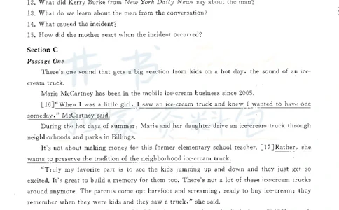 2016年12月大学英语四级考试答案及解析卷2_最新更新，视频都在这_2026、6月四级速转存易和谐_四六级真题+资料包_四级真题_2016年12月CET4