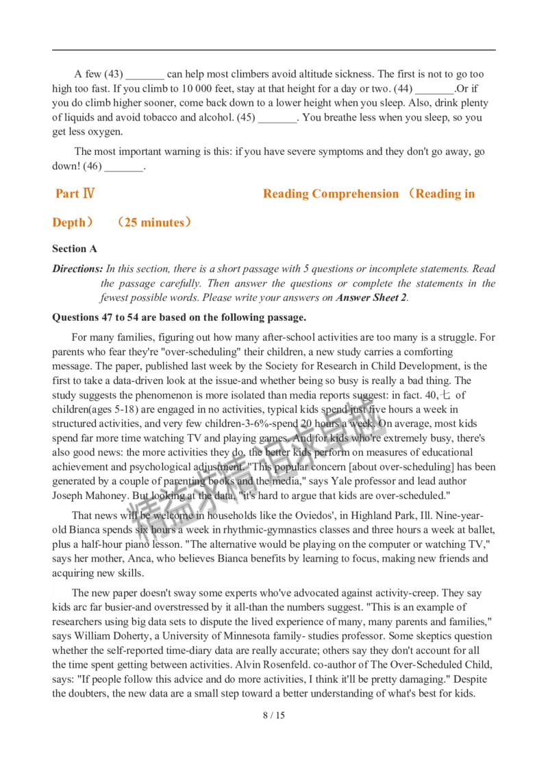 2012年12月英语六级真题(2)_02.四六级真题+模拟题（0128）_六级真题+音频+解析(0128)_01.1990&mdash;2012六级旧题型_2012年12月六级