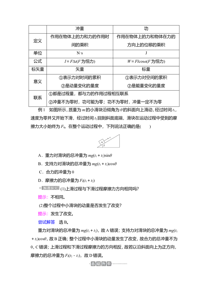 第1讲　动量　动量定理教案_04高考物理_新高考复习资料_2022年新高考复习资料_2022届一轮复习讲练结合_第6章动量守恒定律及其应用_第1讲　动量　动量定理