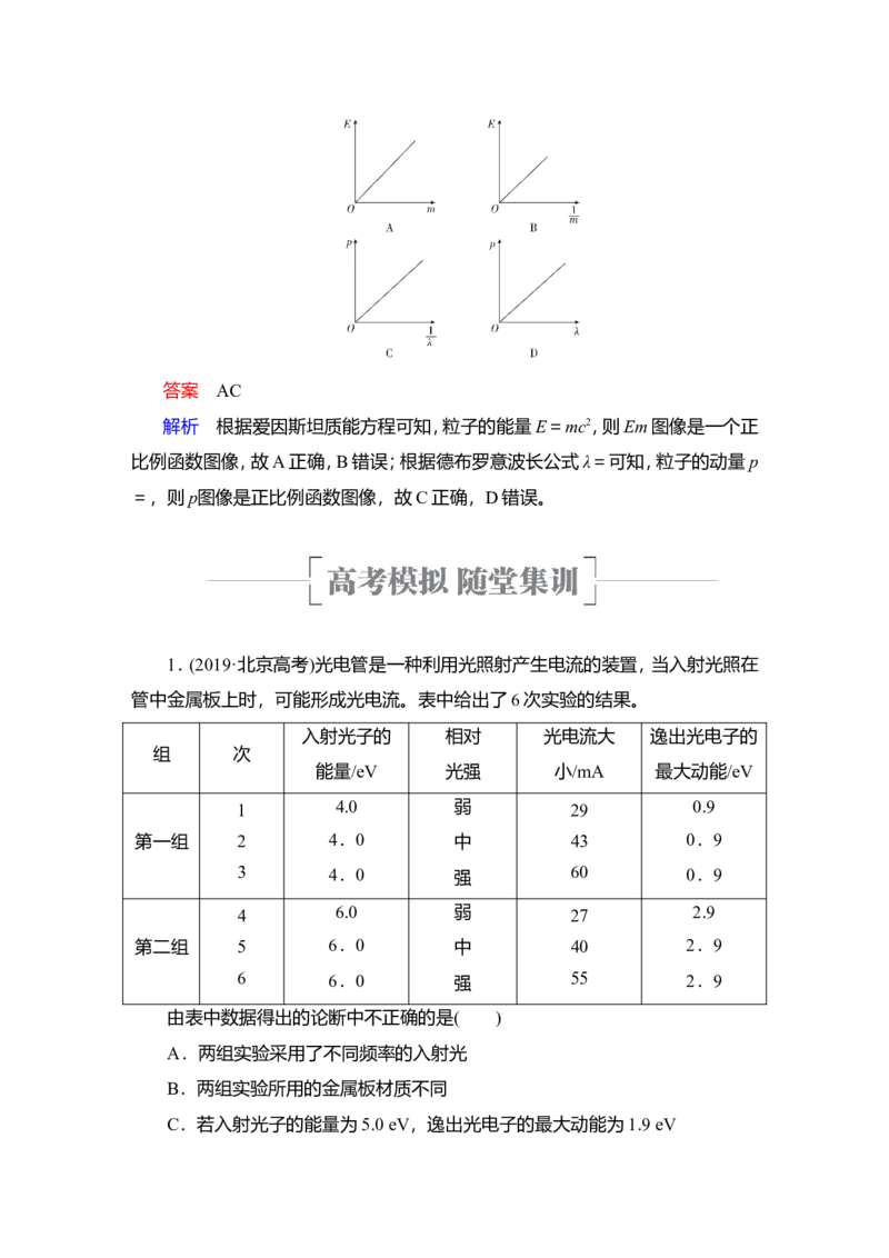 第1讲　光电效应　波粒二象性教案_04高考物理_新高考复习资料_2022年新高考复习资料_2022届一轮复习讲练结合_第15章近代物理初步_第1讲　光电效应　波粒二象性