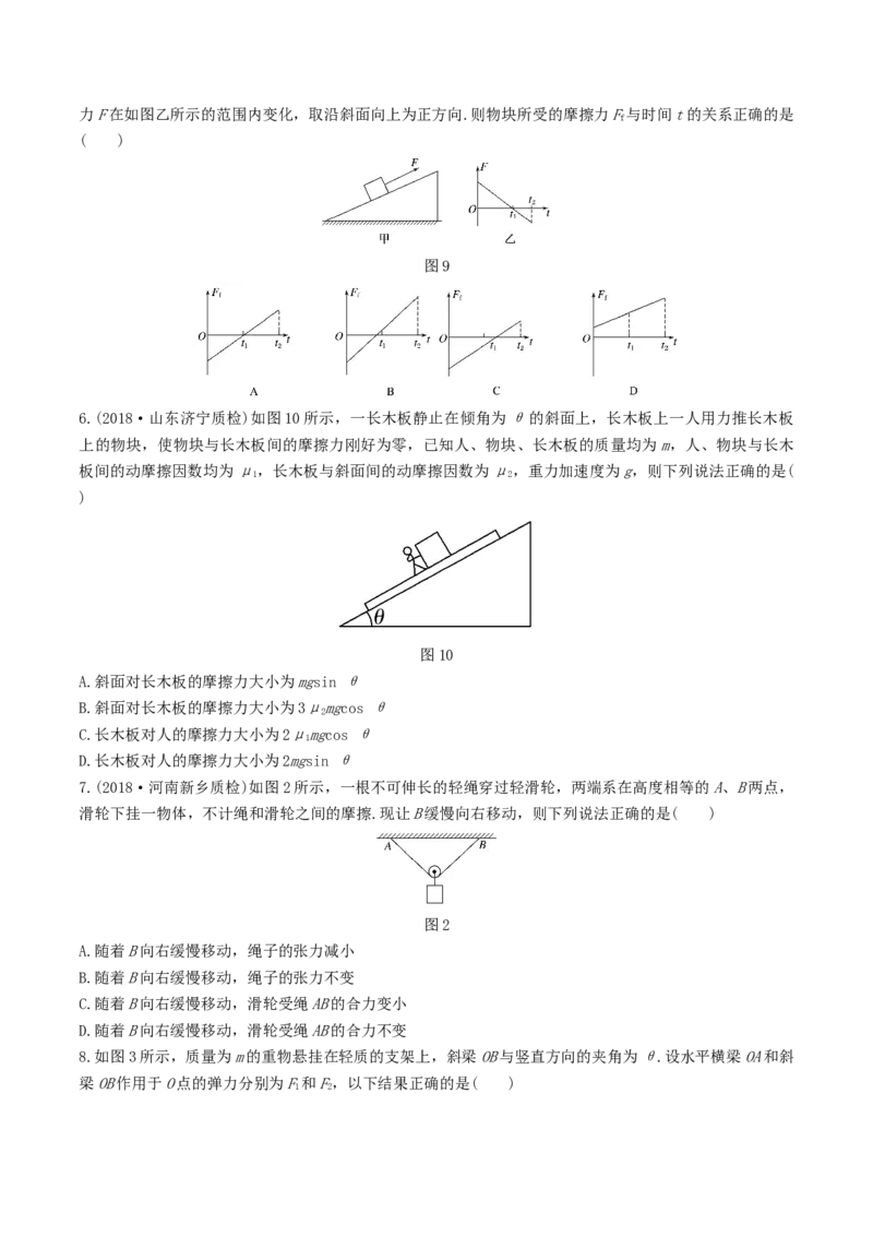 考向03相互作用-备战2022年高考物理一轮复习考点微专题_04高考物理_新高考复习资料_2022年新高考复习资料_备战2022年高考物理一轮复习考点微专题