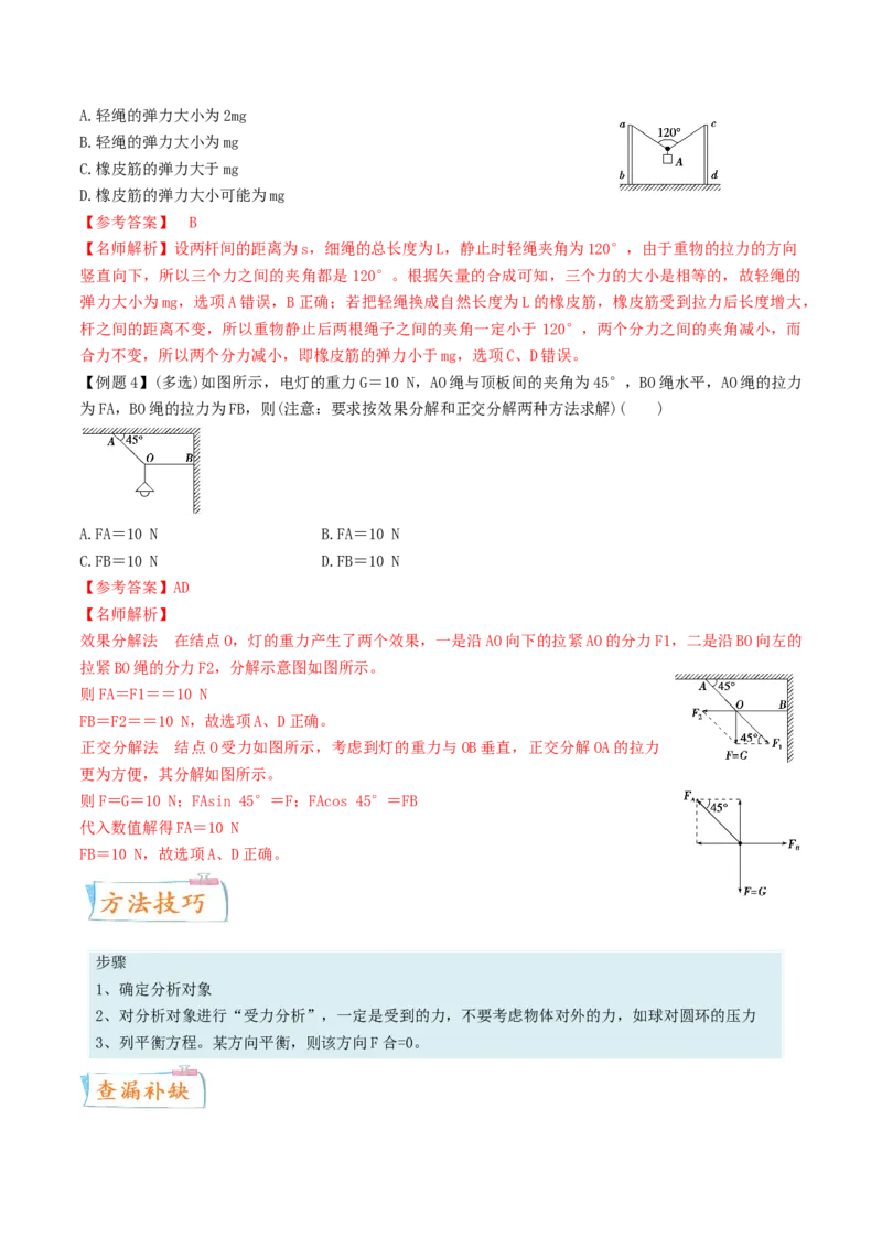 考向03相互作用-备战2022年高考物理一轮复习考点微专题_04高考物理_新高考复习资料_2022年新高考复习资料_备战2022年高考物理一轮复习考点微专题