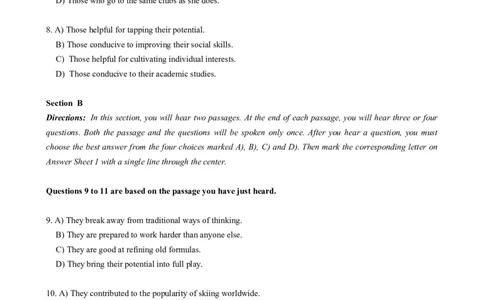 2019年06月六级真题全3套_02.四六级真题+模拟题（0128）_六级真题+音频+解析(0128)_03.2016&mdash;2025六级新题型_2019年06月六级_2019.06六级真题word