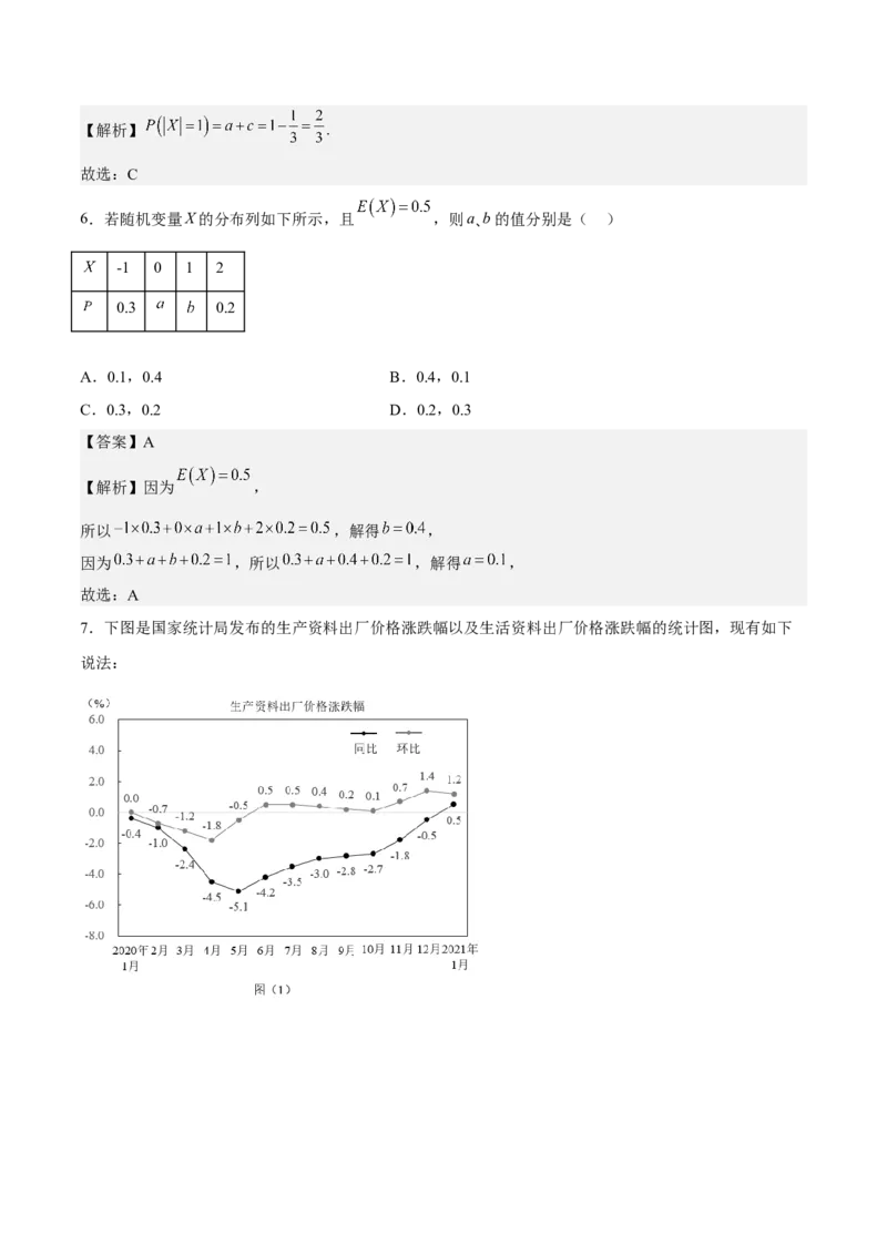 考向42离散型随机变量的期望与方差（重点）-备战2023年高考数学一轮复习考点微专题（全国通用）（解析版）_02高考数学_通用版（老高考）复习资料_2023年复习资料_一轮复习