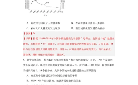 经济类热点--城市化进程-2023-2024学年高三历史二轮（专题训练）解析版_07高考历史_2024年新高考资料_2.2024二轮复习_2024届高三历史统编版二轮复习专项训练