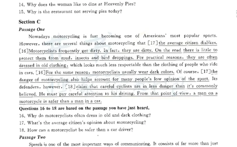 2016年12月大学英语四级考试答案及解析卷3_最新更新，视频都在这_2026、6月四级速转存易和谐_四六级真题+资料包_四级真题_2016年12月CET4