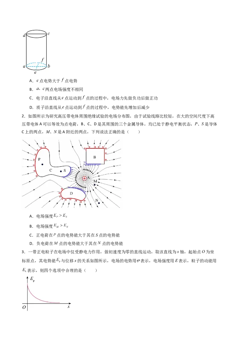 考点33静电能的性质（核心考点精讲精练）（原卷版）_04高考物理_2025年新高考资料_一轮复习_备战2025年高考物理一轮复习考点帮（新高考通用）（完结）