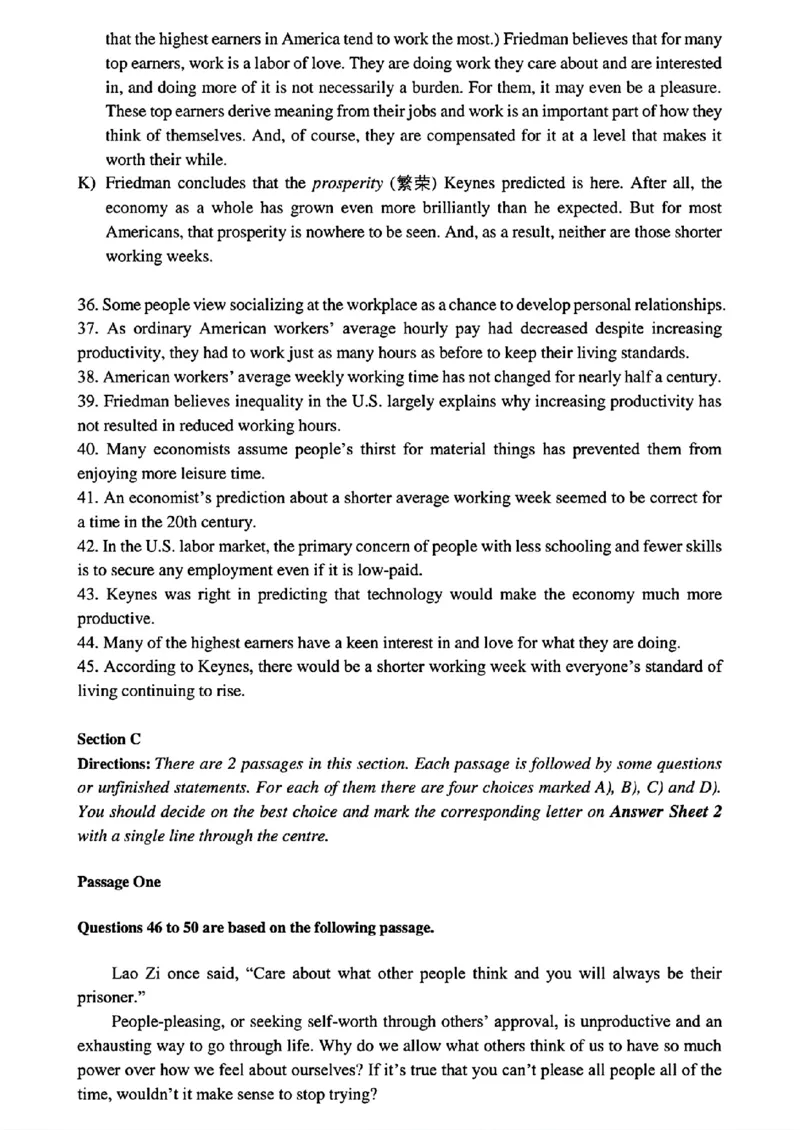 2024.06英语四级真题第1套_最新更新，视频都在这_2026、6月四级速转存易和谐_四六级真题+资料包_四级真题_2024年CET4真题及答案解析(全三套)