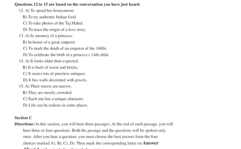 2018.12四级真题全3套(带书签)_02.四六级真题+模拟题（0128）_四级真题+音频+解析(0128)_03.2016&mdash;2025年新题型_2018年12月四级