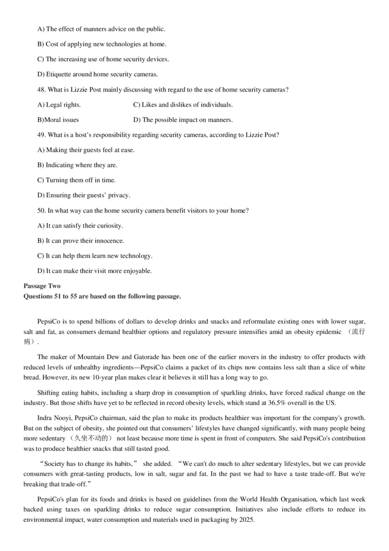 2018.12四级真题全3套(带书签)_02.四六级真题+模拟题（0128）_四级真题+音频+解析(0128)_03.2016&mdash;2025年新题型_2018年12月四级