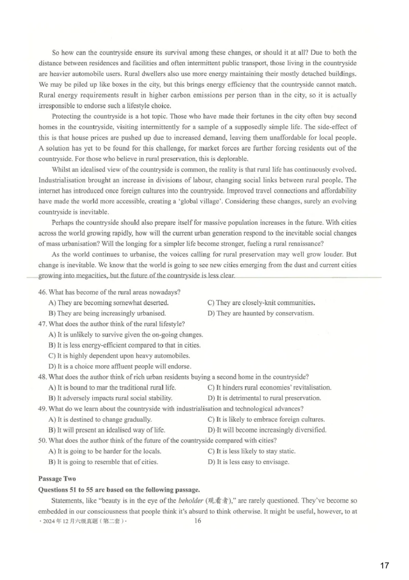 [25.1]--六级听力模考解析24年12月第一套_最新更新，视频都在这_2026，6月六级速转存易和谐_1、2025年6月六级_10.2026六级英语橙啦_{1}--课程_{25}--六级6月7日模考解析