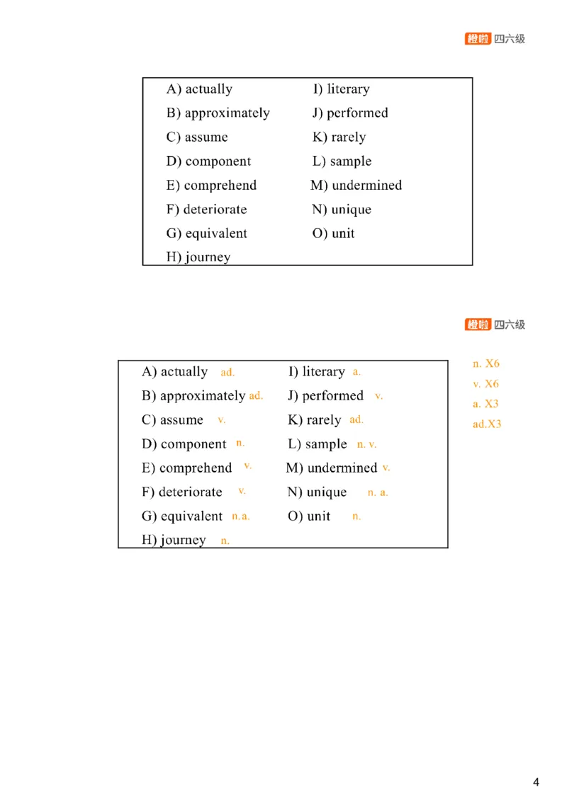 [24.4]--四级阅读模考解析24年12月第一套匹配题+选词填_最新更新，视频都在这_2026，6月六级速转存易和谐_1、2025年6月六级_10.2026六级英语橙啦_{1}--课程_{24}--四级6月7日模考解析