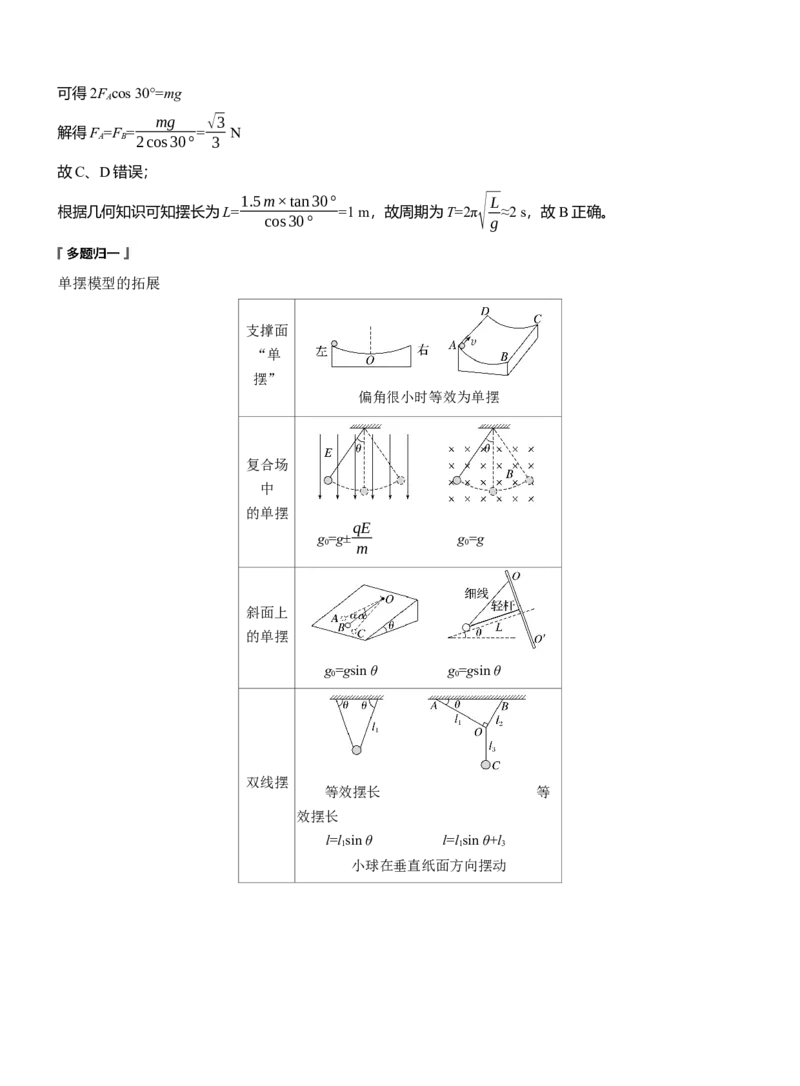 第一篇　专题一　第5讲　机械振动和机械波_04高考物理_2025年新高考资料_二轮复习_2025年高考物理大二轮_2025物理二轮专题复习教师用书Word版文档_第一篇　专题复习