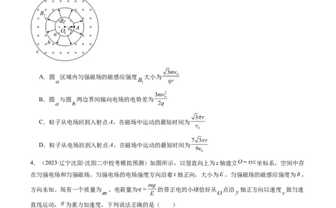 第53讲带电粒子在复合场中的运动（练习）（原卷版）_04高考物理_新高考复习资料_2024新高考复习资料_一轮复习资料_2024年高考物理一轮复习讲练测（讲义+练习+课件）（新高考）