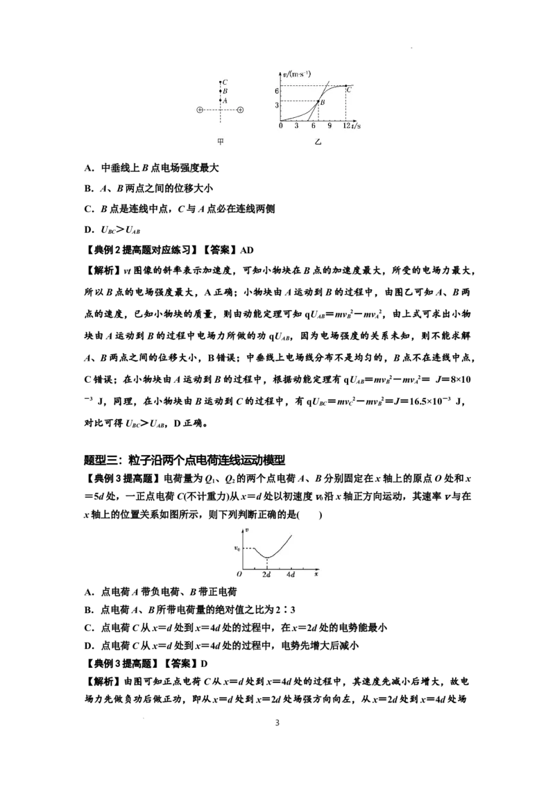知识点66：静电场中的图象问题（提高解析版）_04高考物理_新高考复习资料_2024新高考复习资料_一轮复习资料_提高版2024届高考物理一轮复习讲义及对应练习