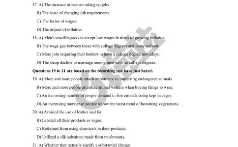 [16.1]--听力23.12第二套(1)_最新更新，视频都在这_2026，6月六级速转存易和谐_1、2025年6月六级_10.2026六级英语橙啦_{1}--课程_{16}--听力真题精讲