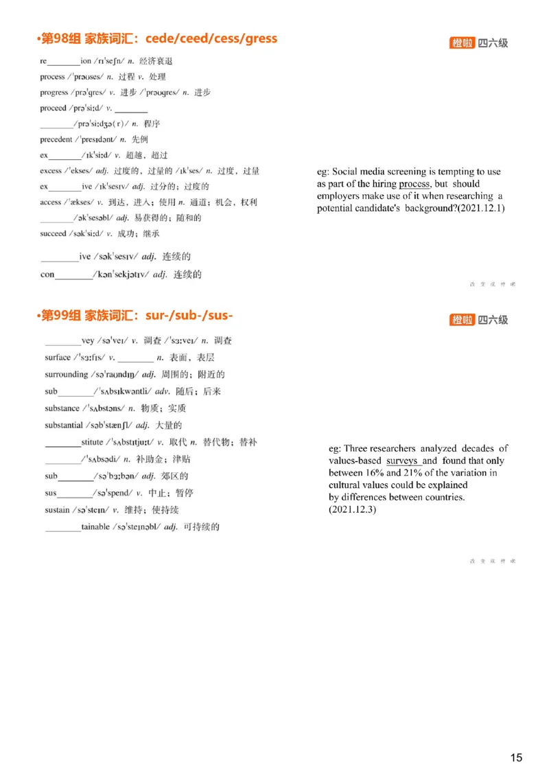 [4.30]--六级词汇29_最新更新，视频都在这_2026，6月六级速转存易和谐_1、2025年6月六级_10.2026六级英语橙啦_{1}--课程_{4}--六级词汇