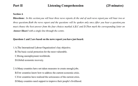 2016年06月四级真题全3套_02.四六级真题+模拟题（0128）_四级真题+音频+解析(0128)_02.2013&mdash;2015年旧题型_2016年6月CET4_2016.06四级真题word