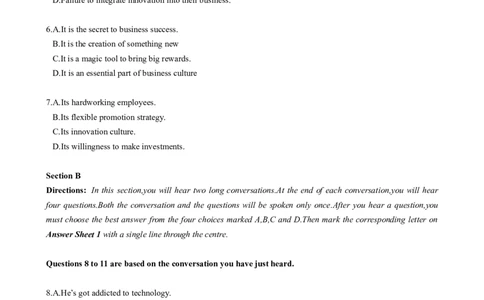 2016年06月四级真题全3套_02.四六级真题+模拟题（0128）_四级真题+音频+解析(0128)_02.2013&mdash;2015年旧题型_2016年6月CET4_2016.06四级真题word