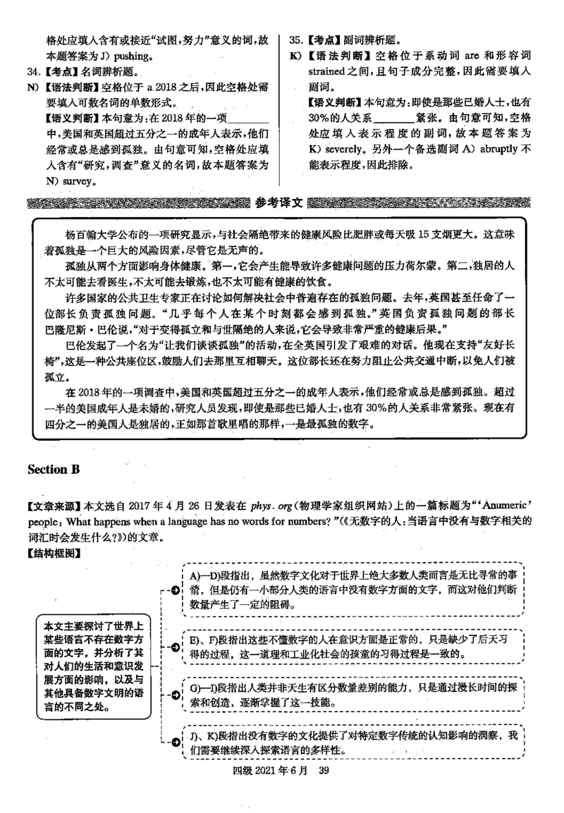 2021.06四级解析全3套(带书签)_02.四六级真题+模拟题（0128）_四级真题+音频+解析(0128)_03.2016&mdash;2025年新题型_2021年06月四级