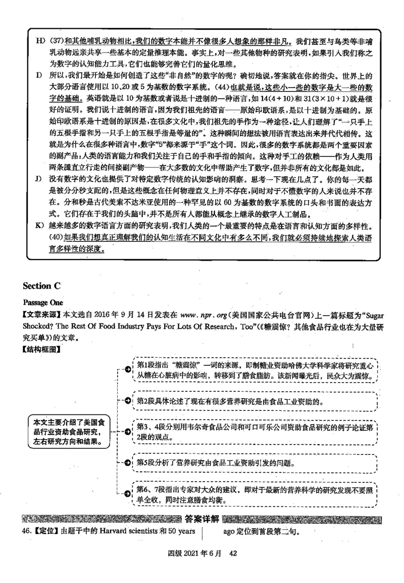 2021.06四级解析全3套(带书签)_02.四六级真题+模拟题（0128）_四级真题+音频+解析(0128)_03.2016&mdash;2025年新题型_2021年06月四级