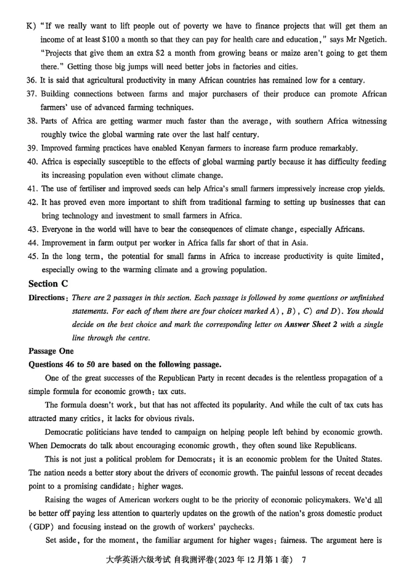 就这样过英语六级自我评测卷_最新更新，视频都在这_2026，6月六级速转存易和谐_讲义_就这样过英语六级真题+模拟
