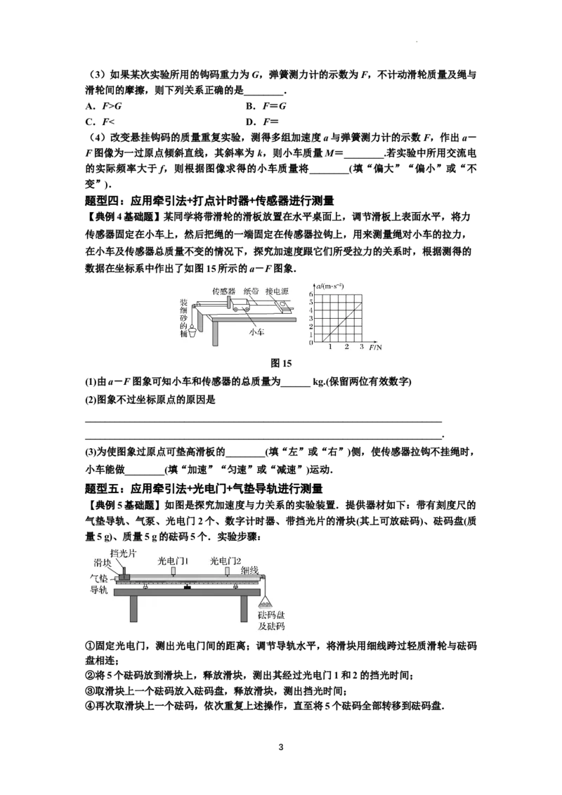 知识点23：应用动力学方法测量物体的质量（原卷版）_04高考物理_新高考复习资料_2024新高考复习资料_一轮复习资料_基础版2024届高考物理一轮复习讲义及对应练习