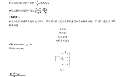 第一篇　专题四　第12讲　动量观点在电磁感应中的应用_04高考物理_2025年新高考资料_二轮复习_2025年高考物理大二轮_2025物理二轮专题复习学生用书Word版文档_大二轮专题复习讲义