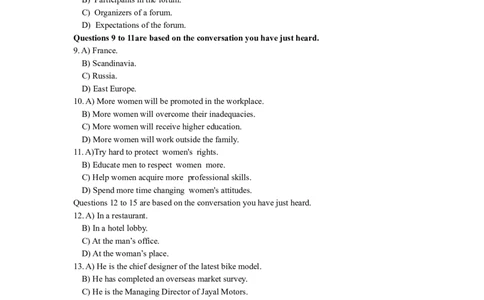 2014年12月大学英语四级考试真题试题（一）_02.四六级真题+模拟题（0128）_四级真题+音频+解析(0128)_02.2013&mdash;2015年旧题型_2014年12月CET4_2014年12月英语四级考试真题及答案解析（一）