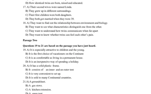 2014年12月大学英语四级考试真题试题（一）_02.四六级真题+模拟题（0128）_四级真题+音频+解析(0128)_02.2013&mdash;2015年旧题型_2014年12月CET4_2014年12月英语四级考试真题及答案解析（一）