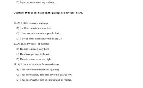 2019年12月四级真题全3套_02.四六级真题+模拟题（0128）_四级真题+音频+解析(0128)_03.2016&mdash;2025年新题型_2019年12月四级_2019.12四级真题word