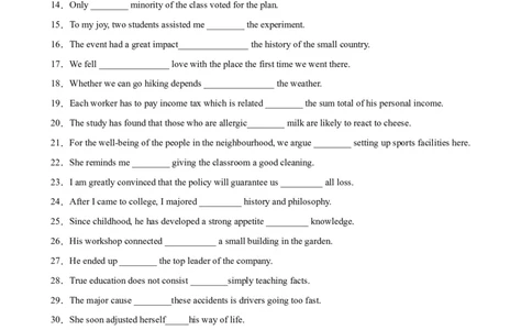 考点巩固卷10介词（原卷版）_03高考英语_新高考复习资料_2024年新高考资料_一轮复习资料_完2024年高考英语一轮复习考点通关卷（新高考）_考点巩固卷10介词