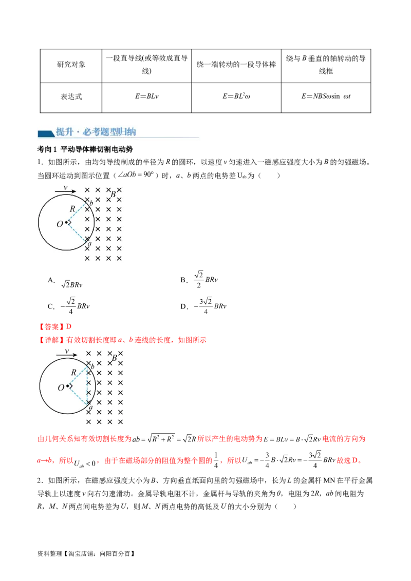 第55讲法拉第电磁感应定律自感和涡流（讲义）（解析版）_04高考物理_新高考复习资料_2024新高考复习资料_一轮复习资料_2024年高考物理一轮复习讲练测（讲义+练习+课件）（新高考）