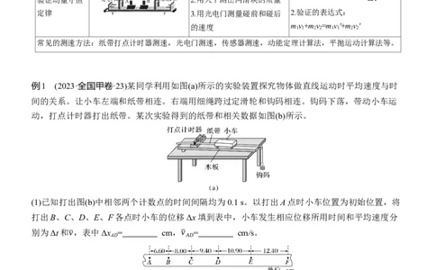 第一篇　专题六　第16讲　力学实验_04高考物理_2025年新高考资料_二轮复习_2025年高考物理大二轮_2025物理二轮专题复习教师用书Word版文档_第一篇　专题复习
